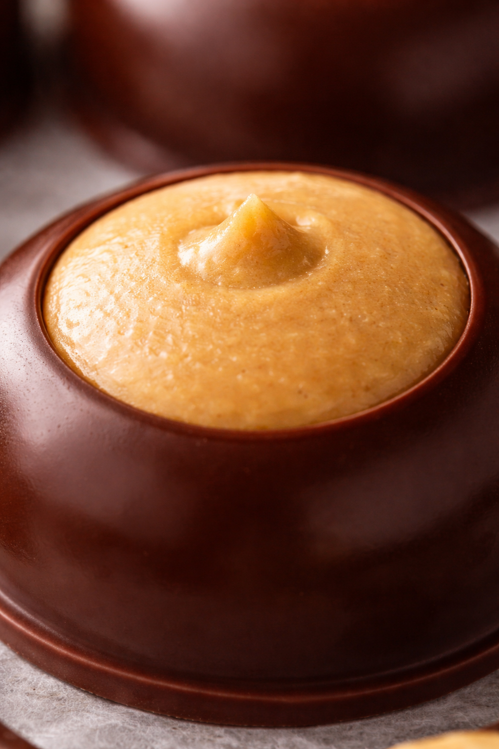 Closeup of peanut butter eye