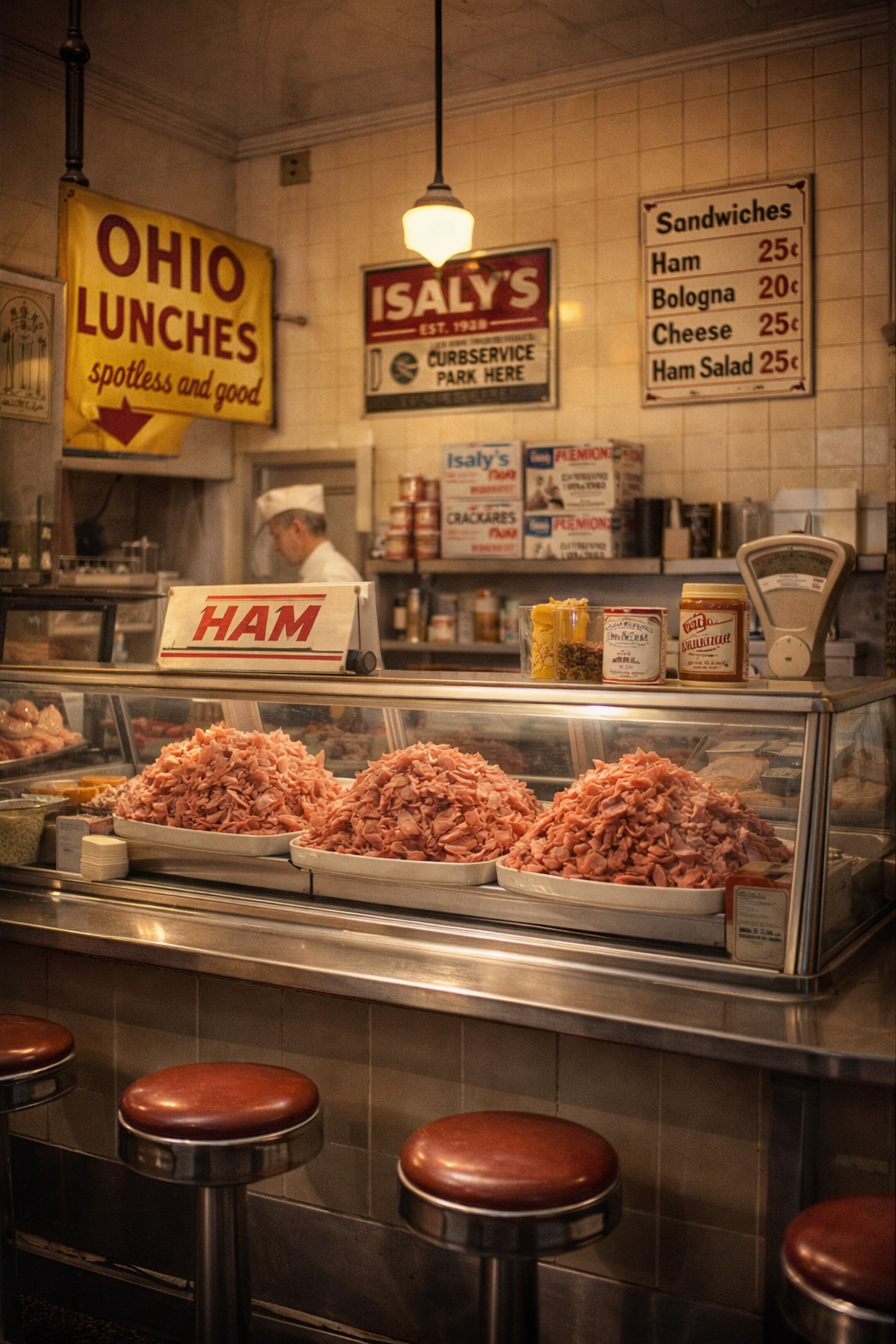 Vintage deli counter in the Ohio Valley
